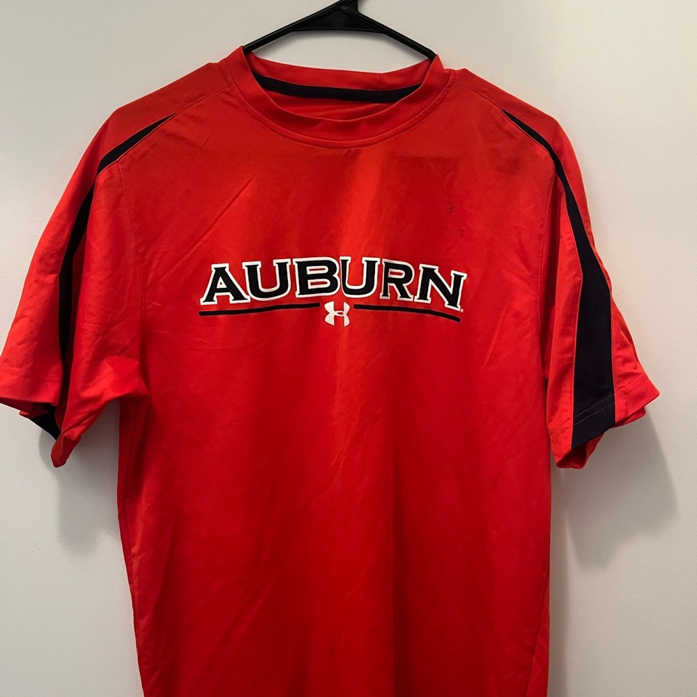Under Armour Men's Red Auburn Tee